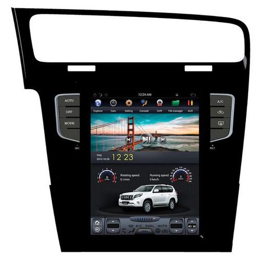 VW Golf VII Navigációs android autó multimédia vertikális kijelzővel
