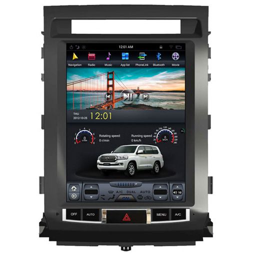 Toyota Land Cruiser 2008-2015 Navigációs android autó multimédia vertikális kijelzővel