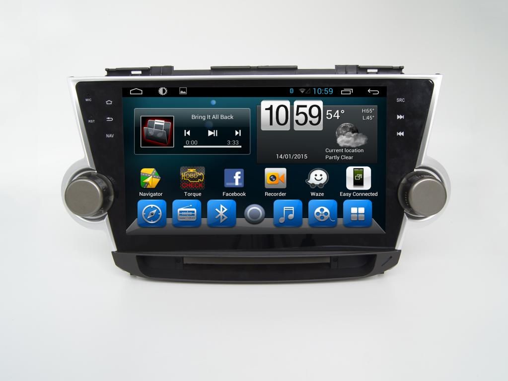Toyota Highlander 2012 Navigációs android autó multimédia
