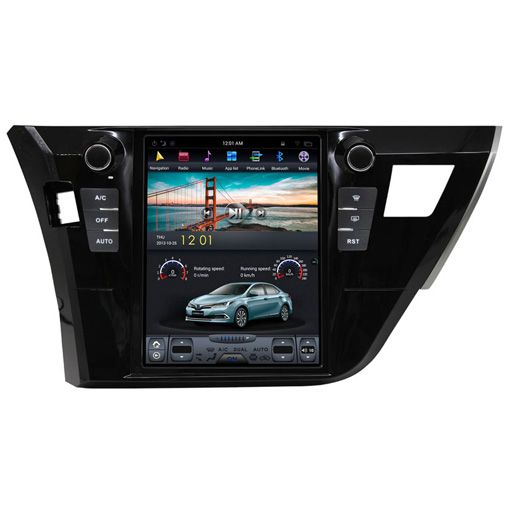 Toyota Corolla 2014-2016 Navigációs android autó multimédia vertikális kijelzővel