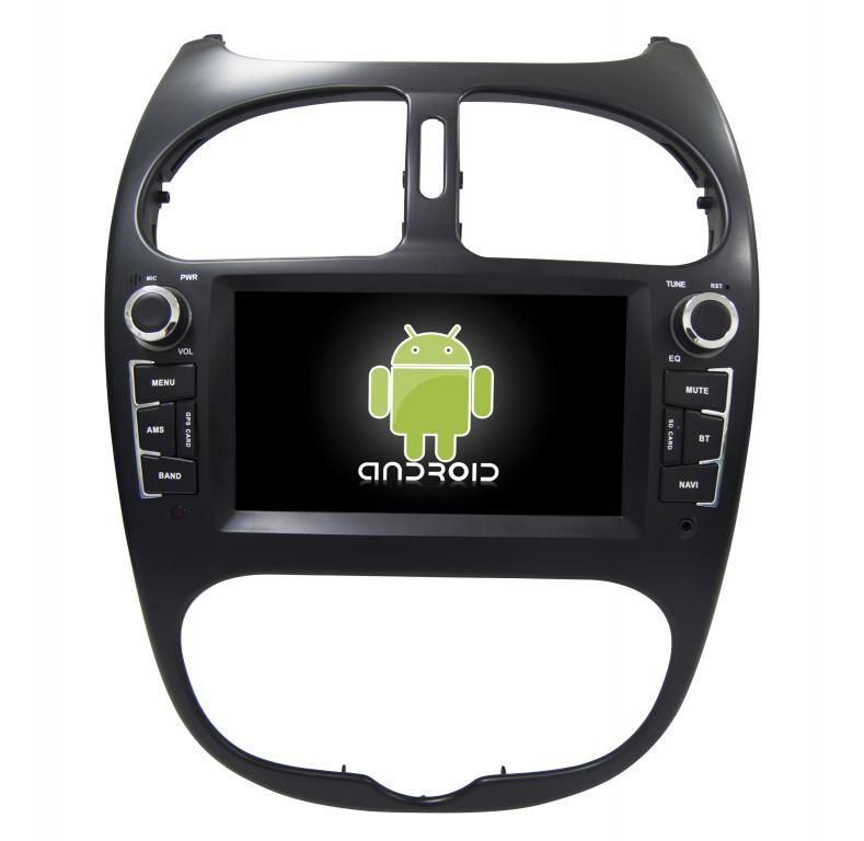 Peugeot 206 Navigációs android autó multimédia 