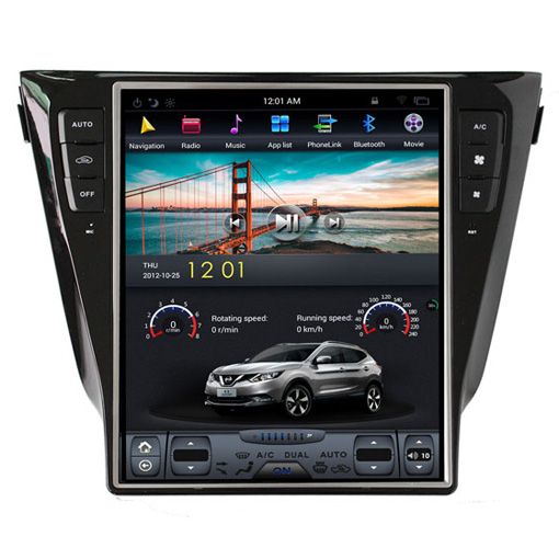 Nissan X Trail 2014- Navigációs android autó multimédia vertikális kijelzővel
