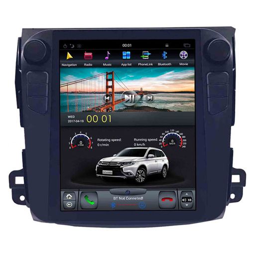 Mitsubishi Outlander 2006-2012 Navigációs android autó multimédia vertikális kijelzővel