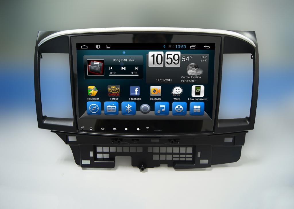 Mitsubishi Lancer -2013 Navigációs android autó multimédia