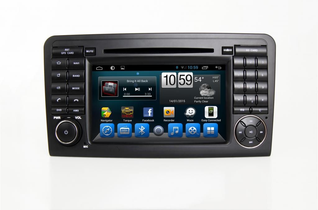Mercedes GL Navigációs android autó multimédia