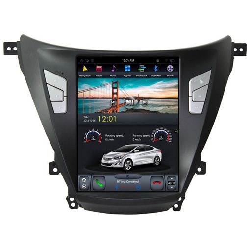 Hyundai Elantra 2012+ Navigációs android autó multimédia vertikális kijelzővel