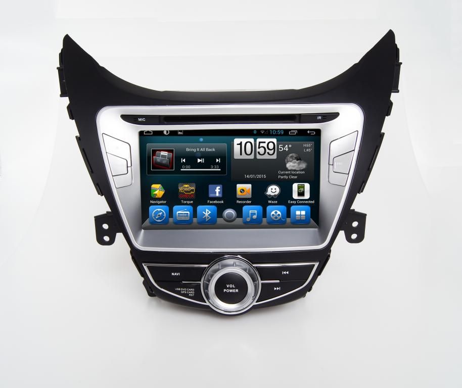 Hyundai Elantra 2014-2016 Navigációs android autó multimédia