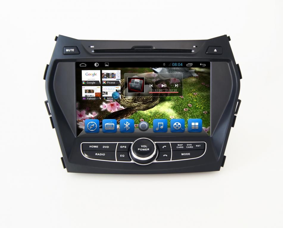 Hyundai Santa Fe-iX45 Navigációs android autó multimédia