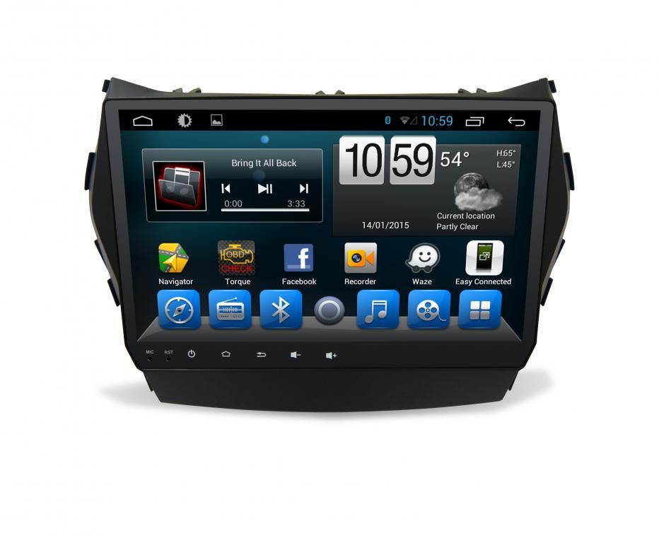 Hyundai Santa Fe-iX45 Navigációs android autó multimédia
