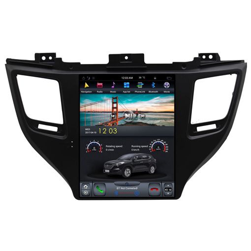 Hyundai Tucson 2015+ Navigációs android autó multimédia vertikális kijelzővel