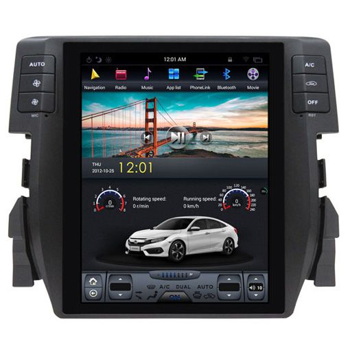 Honda Civic 2016+ Navigációs android autó multimédia vertikális kijelzővel