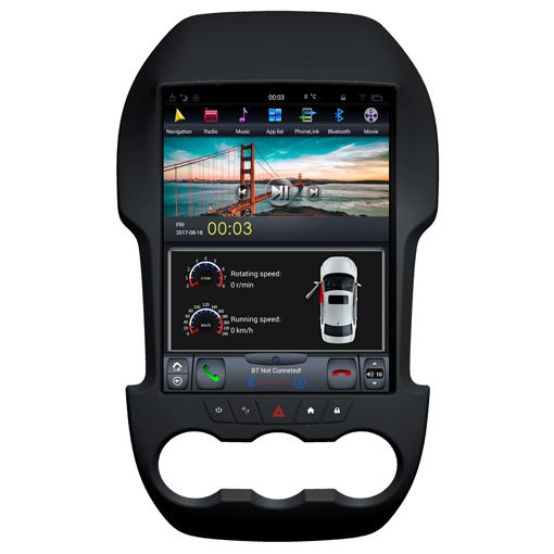 Ford Ranger 2012-2016 Navigációs android autó multimédia vertikális kijelzővel