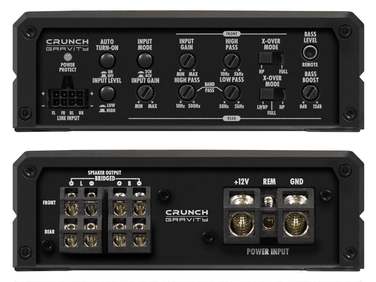 Crunch GTX1000.4D 2 csatornás digitális erősítő, 4X80W
