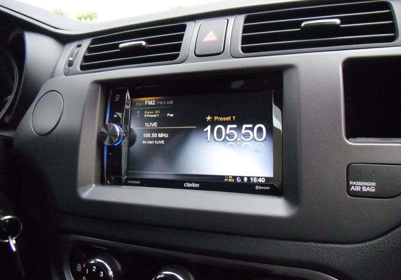 Kia Rio 2 DIN autórádió beszerelő keret, fekete (381178-29-2)