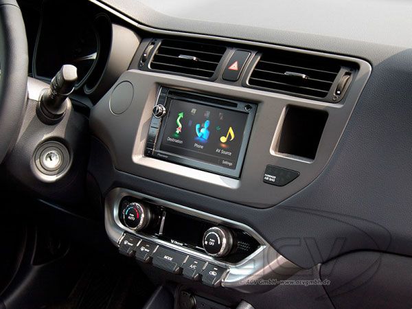 Kia Rio 2 DIN autórádió beszerelő keret, fekete (381178-29-2)