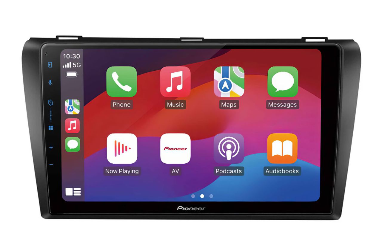 Mazda 3, (2003-) Pioneer 9" Apple CarPlay, Android Auto Multimédia (SWC)
