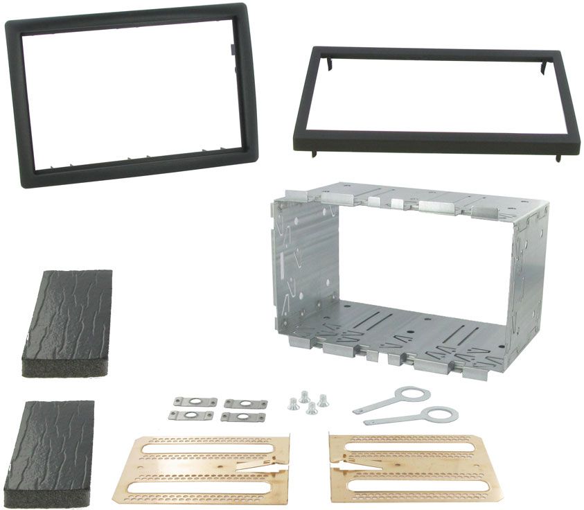 Renault Megane II 2 DIN autórádió beszerelő keret (CT23RT03)