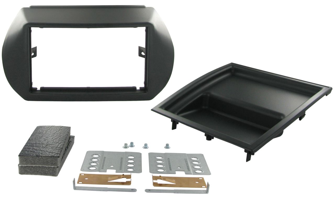 Fiat Qubo, Fiorino 2 DIN autórádió beszerelő keret (CT23FT09)