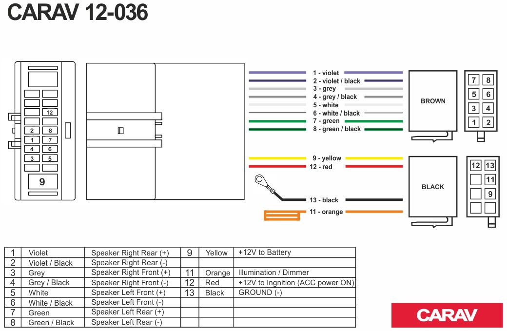 Nissan autórádió ISO csatlakozó (12-036)