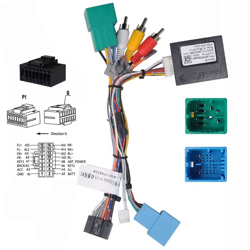 Fiat Ducato 8 UART 16pin Can Bus adapter (FYT-XB-06)