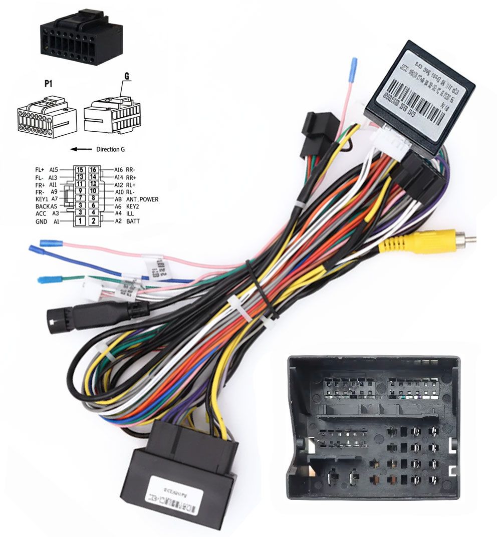 Volkswagen MIB UART 16pin Can Bus adapter, 60cm (VW-XB-02)