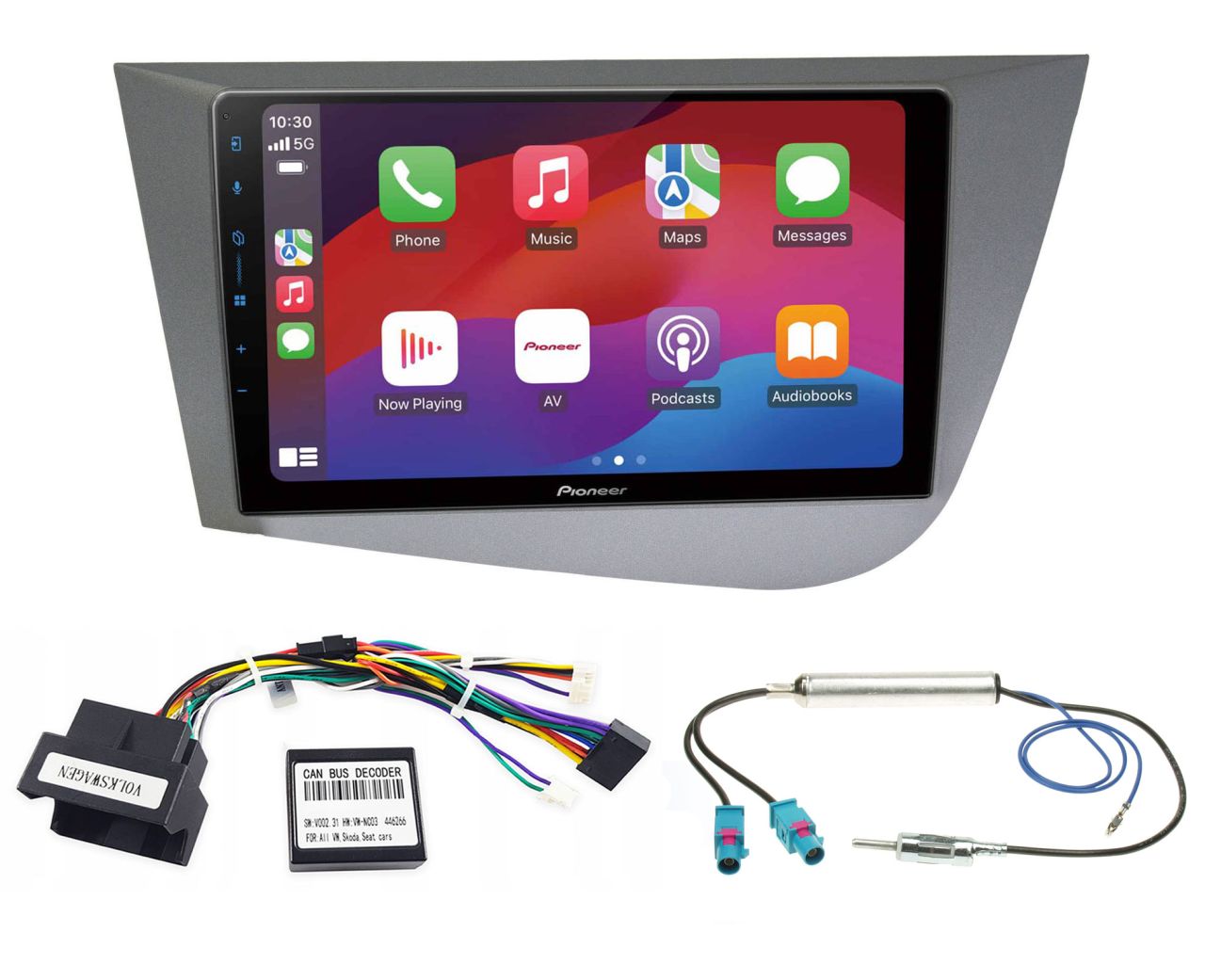 Seat Leon II Pioneer 9" Apple CarPlay, Android Auto Multimédia (UART)