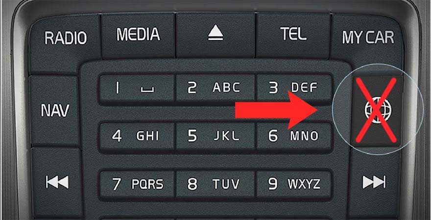 Volvo Sensus 5" (-2015) Apple Carplay, Android Auto adapter