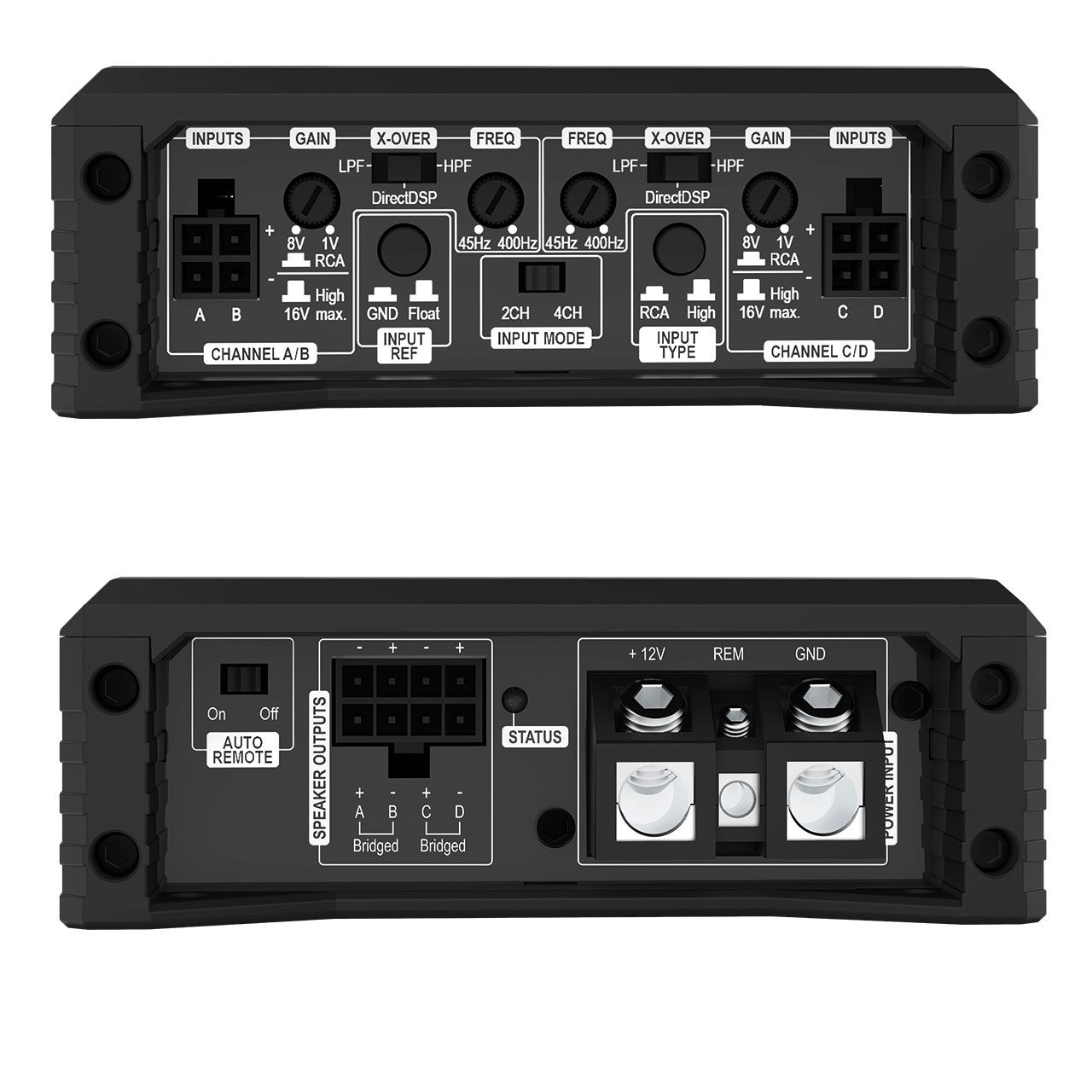 Helix AMPLIFY 204 X-OVER 4 csatornás digitális erősítő, 4X100W