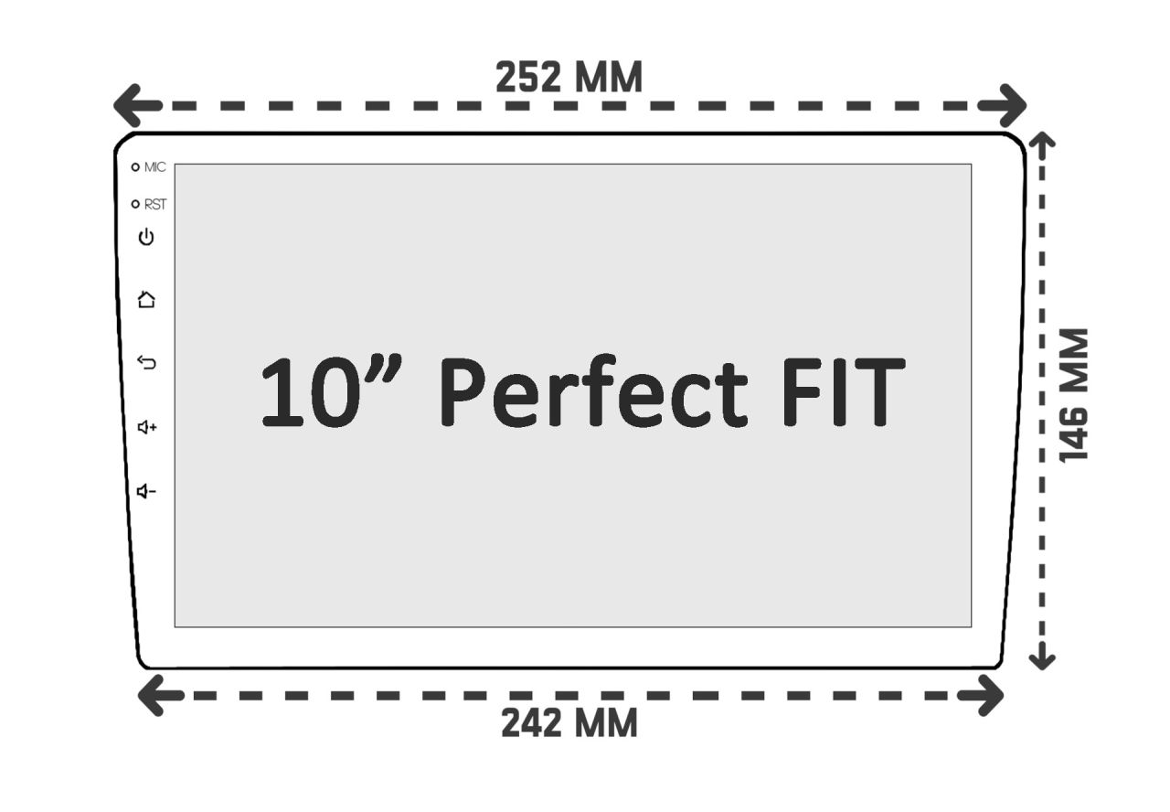 Jeep Grand Cherokee, 10" autórádió beszerelő keret, Perfect FIT (AJ-JP-022)