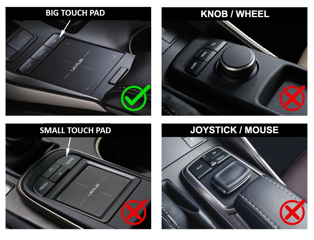 Lexus Apple Carplay, Android Auto adapter, nagy touch pad (1923)