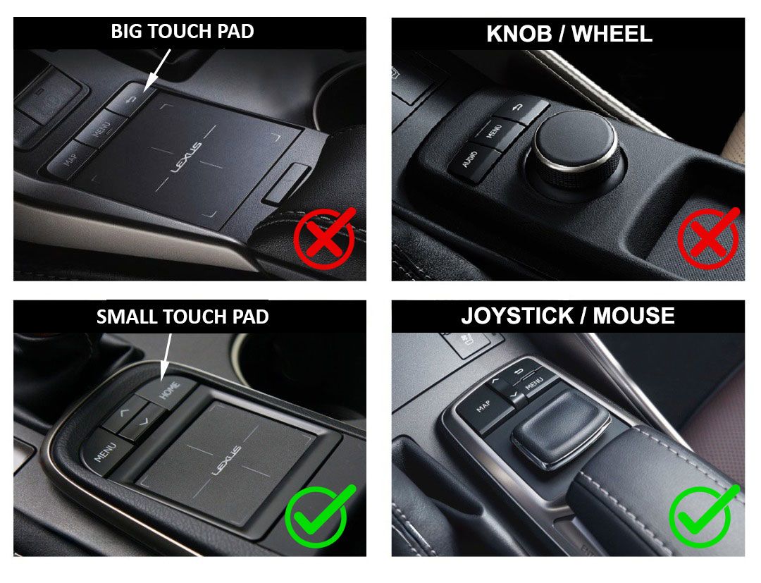 Lexus Apple Carplay, Android Auto adapter, joystick, kis touch pad (LX15)