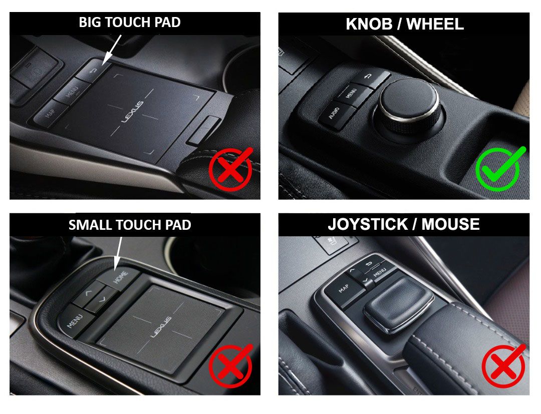 Lexus Apple Carplay, Android Auto adapter, forgókapcsolós vezérlés (LX17)