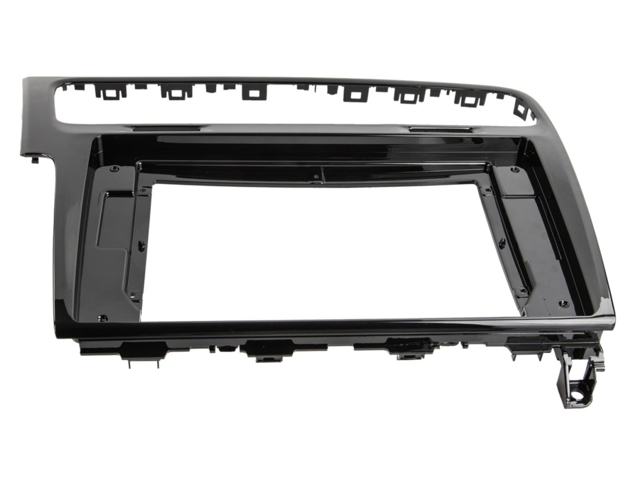 Volkswagen Golf VII 10" Perfect FIT rádió beépítő keret, zongoralakk fekete (381320-138-1)