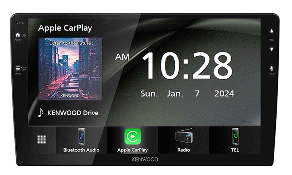 Kenwood DMX80AXS 9"-os Fejegység, Apple CarPlay WiFi, Android Auto WiFi