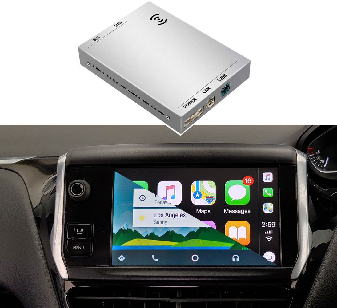 Peugeot, Citroen SMEG 7" Apple Carplay, Android Auto adapter